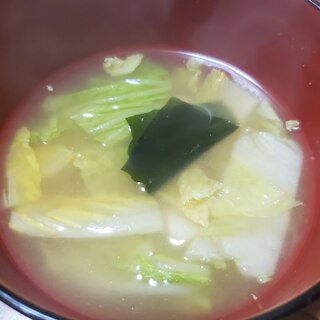 白菜のコンソメ味噌汁
